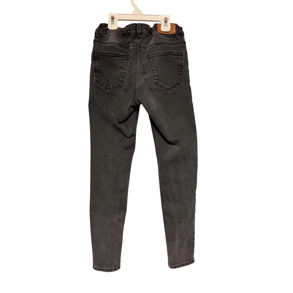 Zara Kids Denim Collection Faded Black Skinny Jeans Size 10 140cm Slim Fit